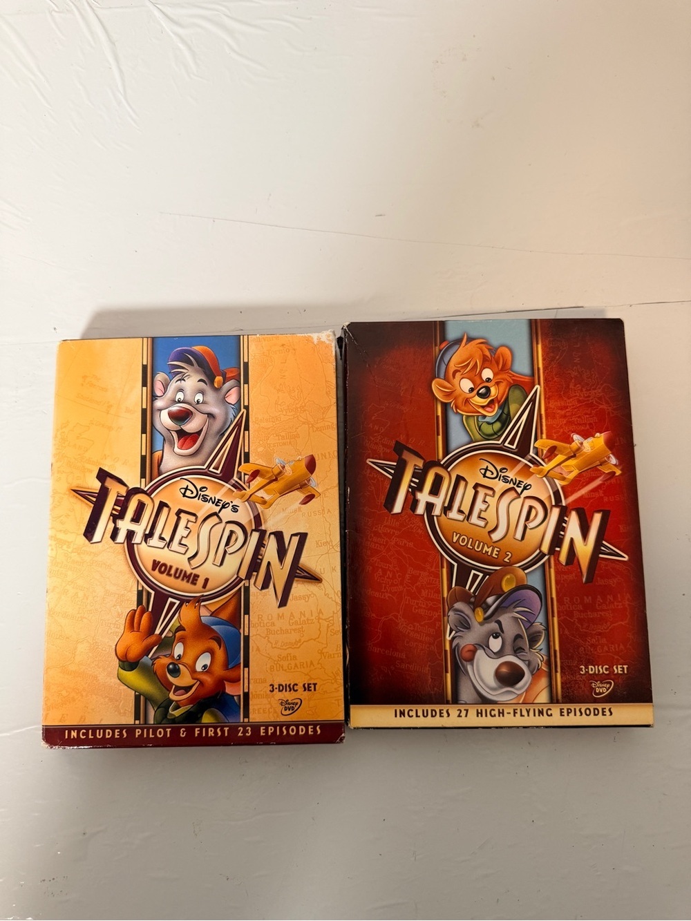 Vintage Disneys TaleSpin DVD Box Set Lot Volumes 1 2 Complete 90a Cartoons